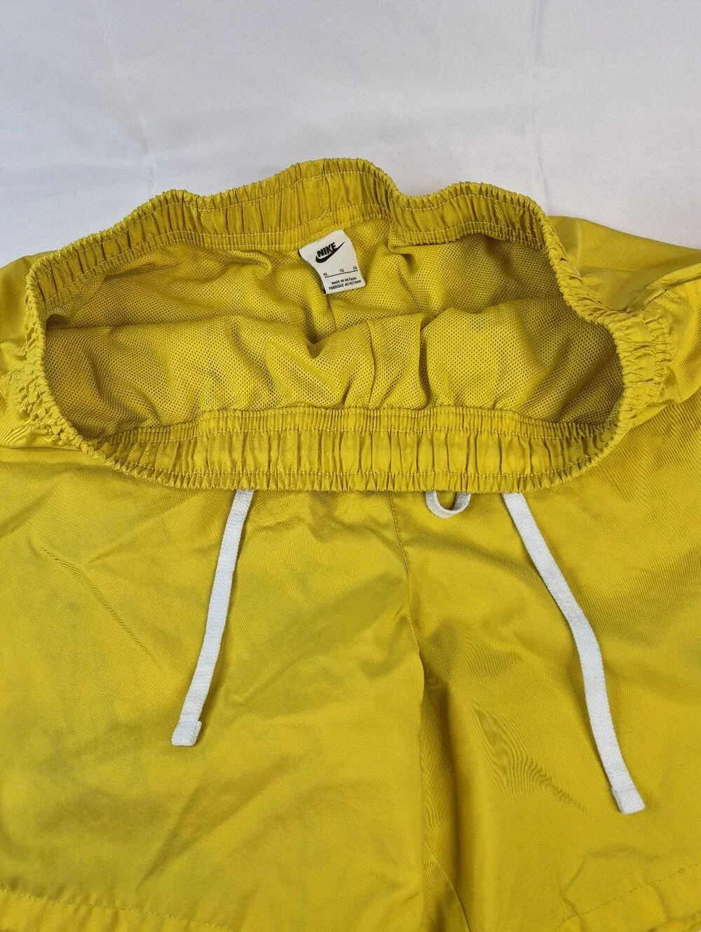 Nike Swim Volley Shorts Men's XL Yellow Mesh Lined Beach Trunks